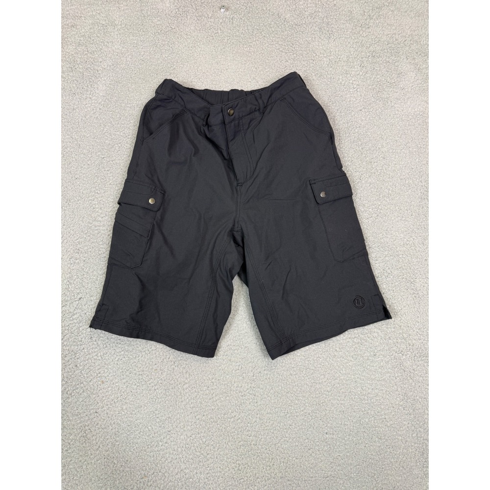 Novara Women Black Padded Mountain Bike Cargo Shorts Size Medium Removable Liner